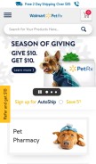 How walmartpetrx.com looks like on a mobile device such as an iPhone.