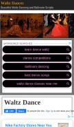 How waltz-dance.com looks like on a mobile device such as an iPhone.