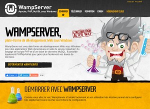 How wampserver.com looks like on a tablet such as an iPad.