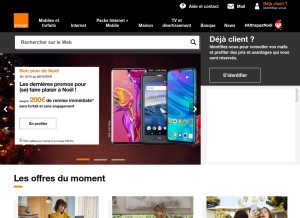 How wanadoo.fr looks like on a tablet such as an iPad.