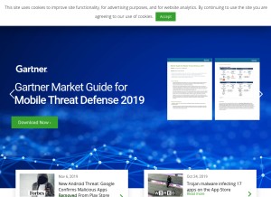 How wandera.com looks like on a tablet such as an iPad.