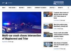 How wane.com looks like on a tablet such as an iPad.
