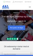 How wannafind.dk looks like on a mobile device such as an iPhone.