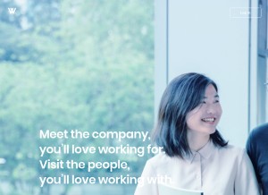 How wantedly.com looks like on a tablet such as an iPad.