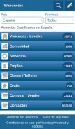 How wanuncios.com looks like on a mobile device such as an iPhone.
