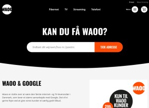 How waoo.dk looks like on a tablet such as an iPad.