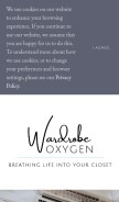 How wardrobeoxygen.com looks like on a mobile device such as an iPhone.