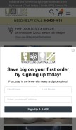 How warehouse-lighting.com looks like on a mobile device such as an iPhone.