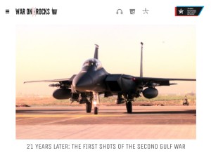 How warontherocks.com looks like on a tablet such as an iPad.