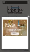 How washingtonblade.com looks like on a mobile device such as an iPhone.