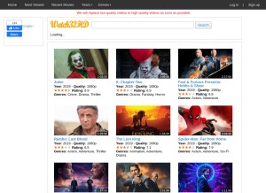 How watch32hd.co looks like on a tablet such as an iPad.