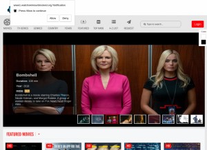 How watchseriesunblocked.org looks like on a tablet such as an iPad.