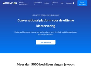 How watermelon.co looks like on a tablet such as an iPad.