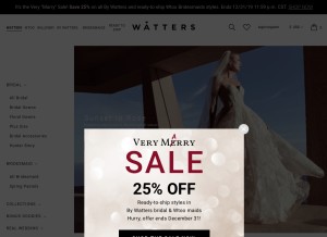 How watters.com looks like on a tablet such as an iPad.