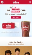How wawa.com looks like on a mobile device such as an iPhone.