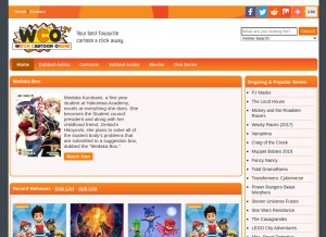 How wco.tv looks like on a tablet such as an iPad.