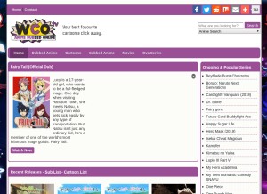 How wcoanimedub.tv looks like on a tablet such as an iPad.