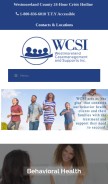How wcsi.org looks like on a mobile device such as an iPhone.