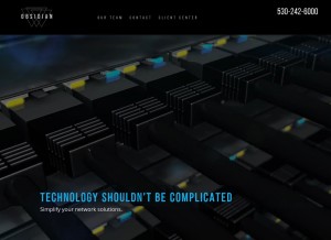 How wctechnology.com looks like on a tablet such as an iPad.