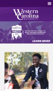 How wcu.edu looks like on a mobile device such as an iPhone.