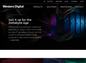 How wdc.com looks like on a tablet such as an iPad.