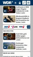 How wdr.de looks like on a mobile device such as an iPhone.