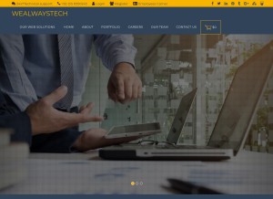 How wealwaystech.com looks like on a tablet such as an iPad.