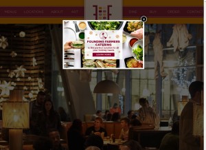 How wearefoundingfarmers.com looks like on a tablet such as an iPad.