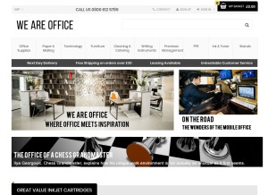 How weareoffice.com looks like on a tablet such as an iPad.
