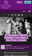 How weareultraviolet.org looks like on a mobile device such as an iPhone.
