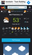 How weatherunderground.com looks like on a mobile device such as an iPhone.