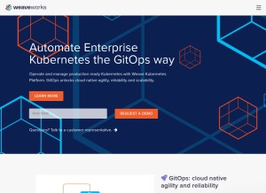 How weave.works looks like on a tablet such as an iPad.