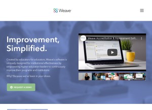 How weaveonline.com looks like on a tablet such as an iPad.