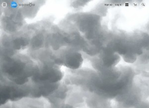 How weawow.com looks like on a tablet such as an iPad.