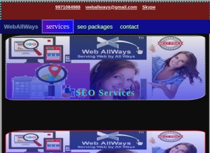 How weballways.com looks like on a tablet such as an iPad.