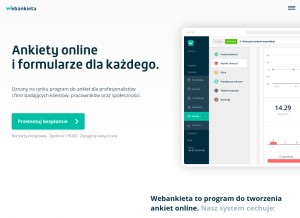 How webankieta.pl looks like on a tablet such as an iPad.