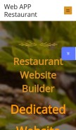 How webapprestaurant.com looks like on a mobile device such as an iPhone.