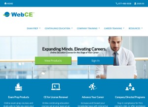How webce.com looks like on a tablet such as an iPad.