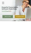 How webchartmd.com looks like on a mobile device such as an iPhone.