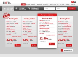 How webd.pl looks like on a tablet such as an iPad.