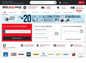 How webdealauto.com looks like on a tablet such as an iPad.