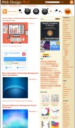 How webdesignhot.com looks like on a mobile device such as an iPhone.