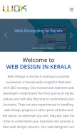How webdesigninkerala.in looks like on a mobile device such as an iPhone.