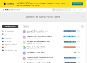 How webdeveloper.com looks like on a tablet such as an iPad.
