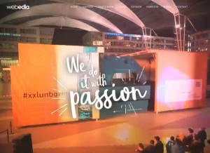 How webedia-group.de looks like on a tablet such as an iPad.