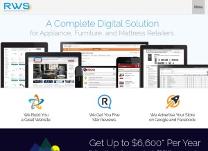 How webfronts.com looks like on a tablet such as an iPad.