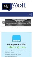 How webhi.org looks like on a mobile device such as an iPhone.