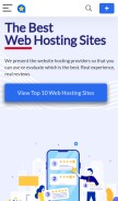 How webhostingsites.top looks like on a mobile device such as an iPhone.