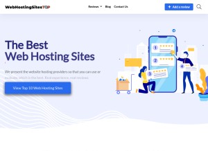 How webhostingsites.top looks like on a tablet such as an iPad.
