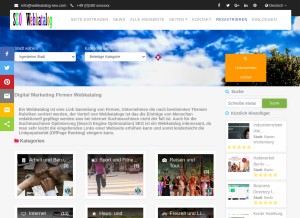 How webkatalog-seo.com looks like on a tablet such as an iPad.